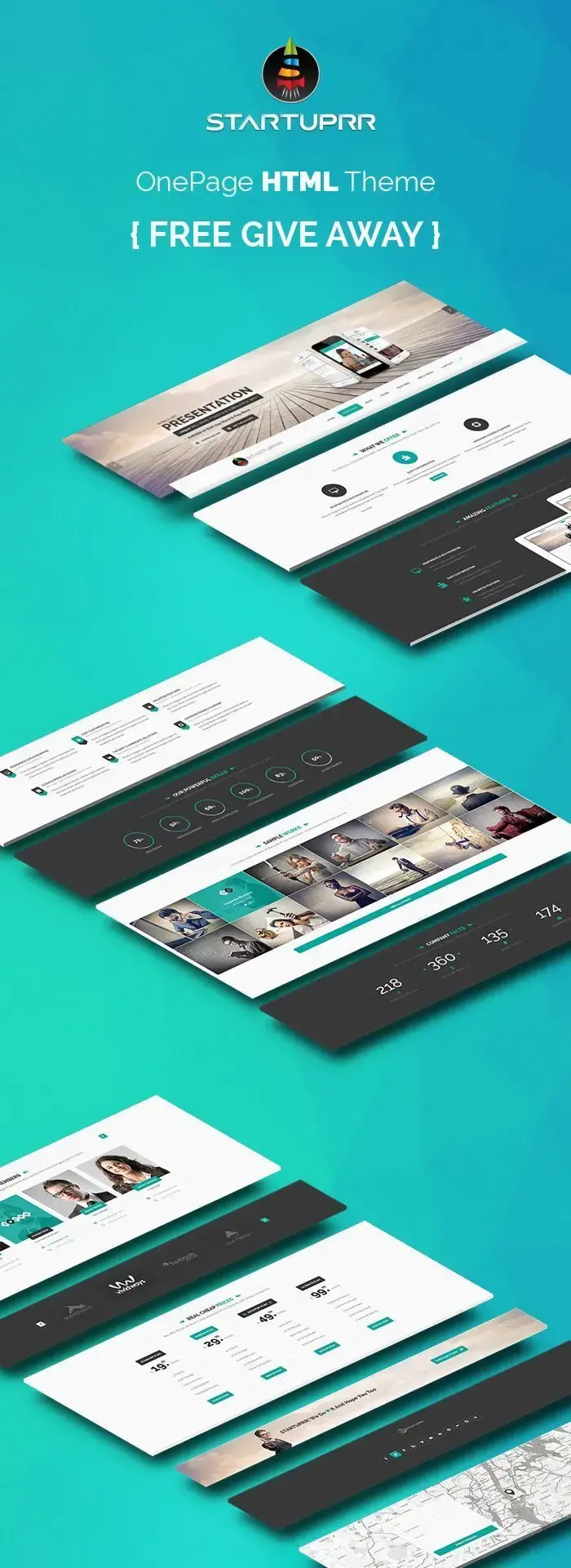 Startuprr – OnePage HTML [FREE GIVE AWAY] par Sam Rizzi