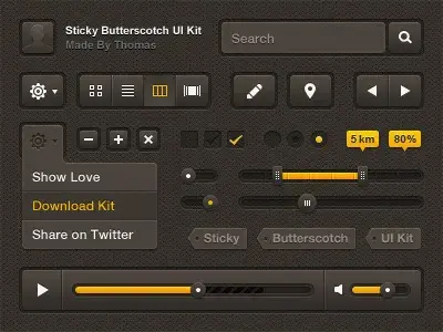 Sticky butterscotch ui kit