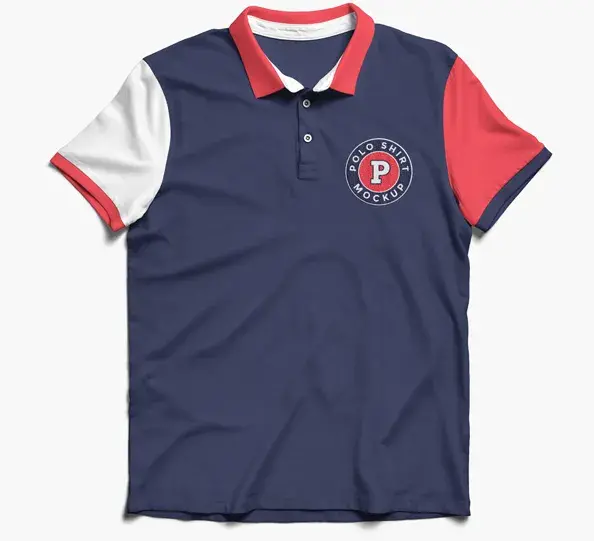Mock up T-shirt polo en PSD