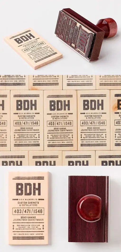 Brad Haniak Wooden Business Cards