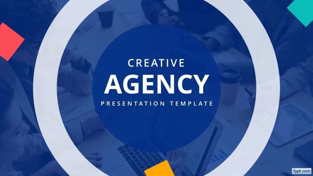 Template powerpoint gratuit agence creative 1