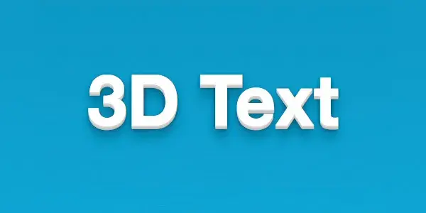 Texte 3d css3