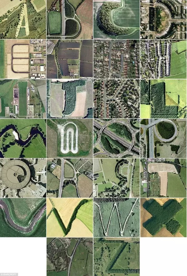 The google earth alphabet found in britain s hedgerows