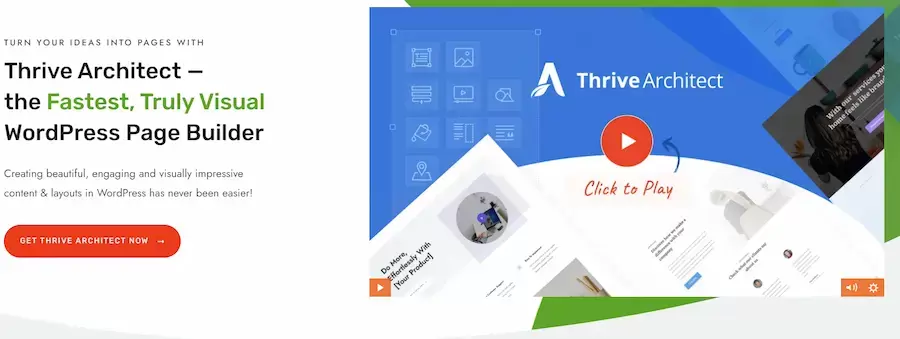 Thrive architect page builder WordPress