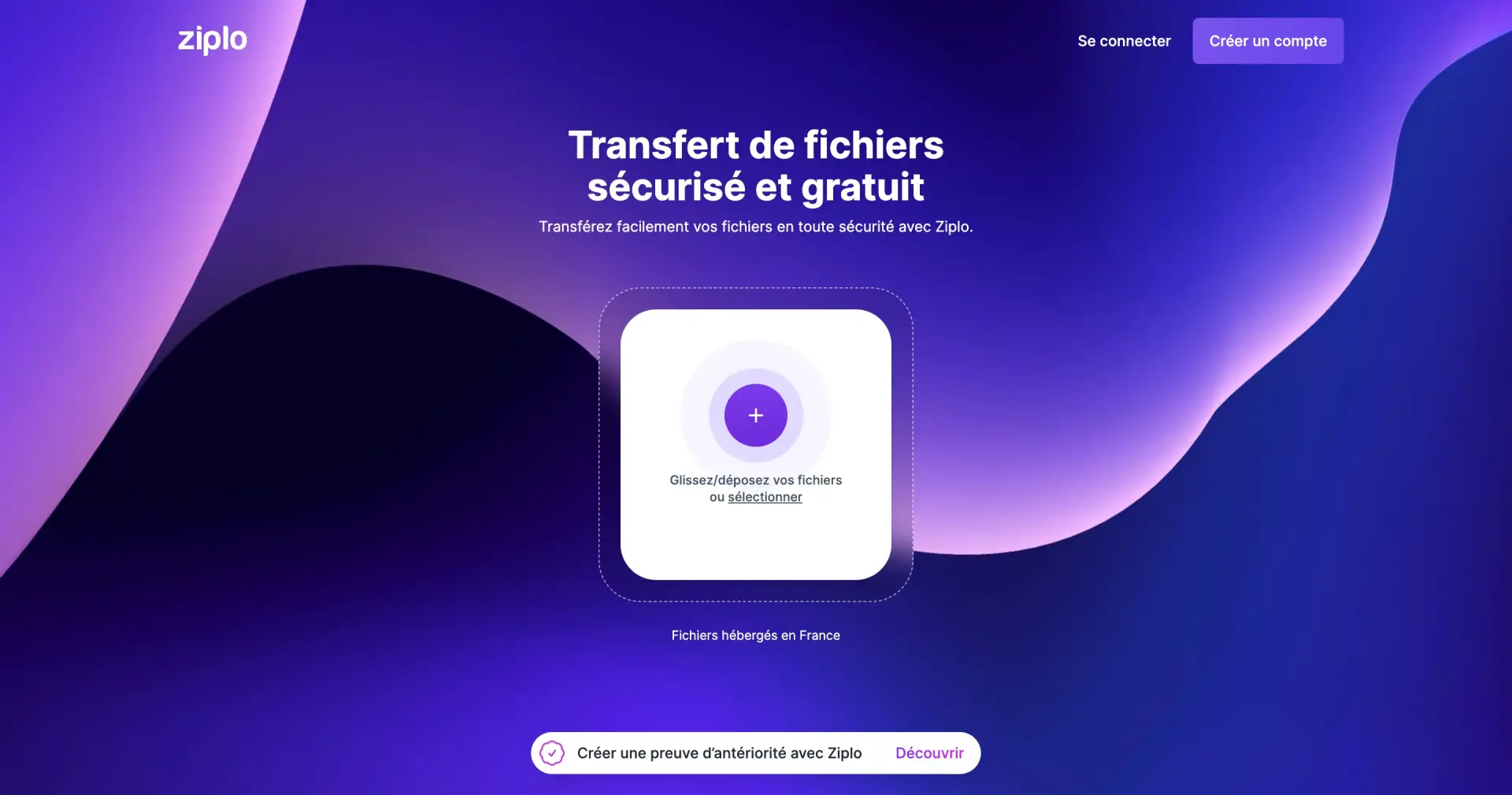 Transfert fichiers ziplo