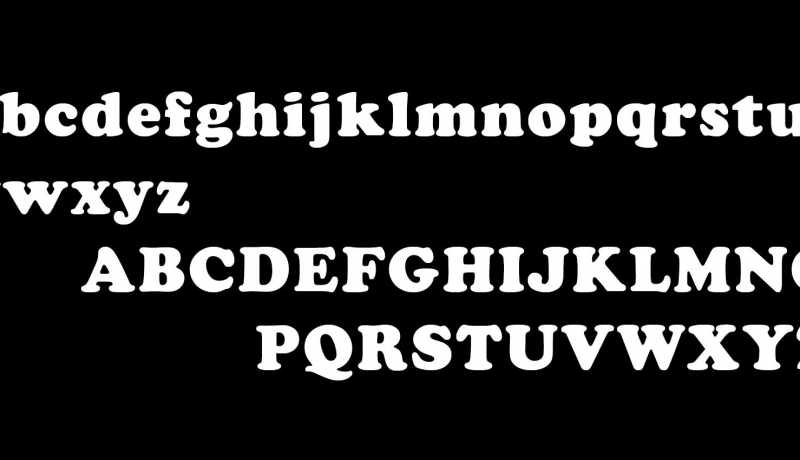 Typo alphabet illustration