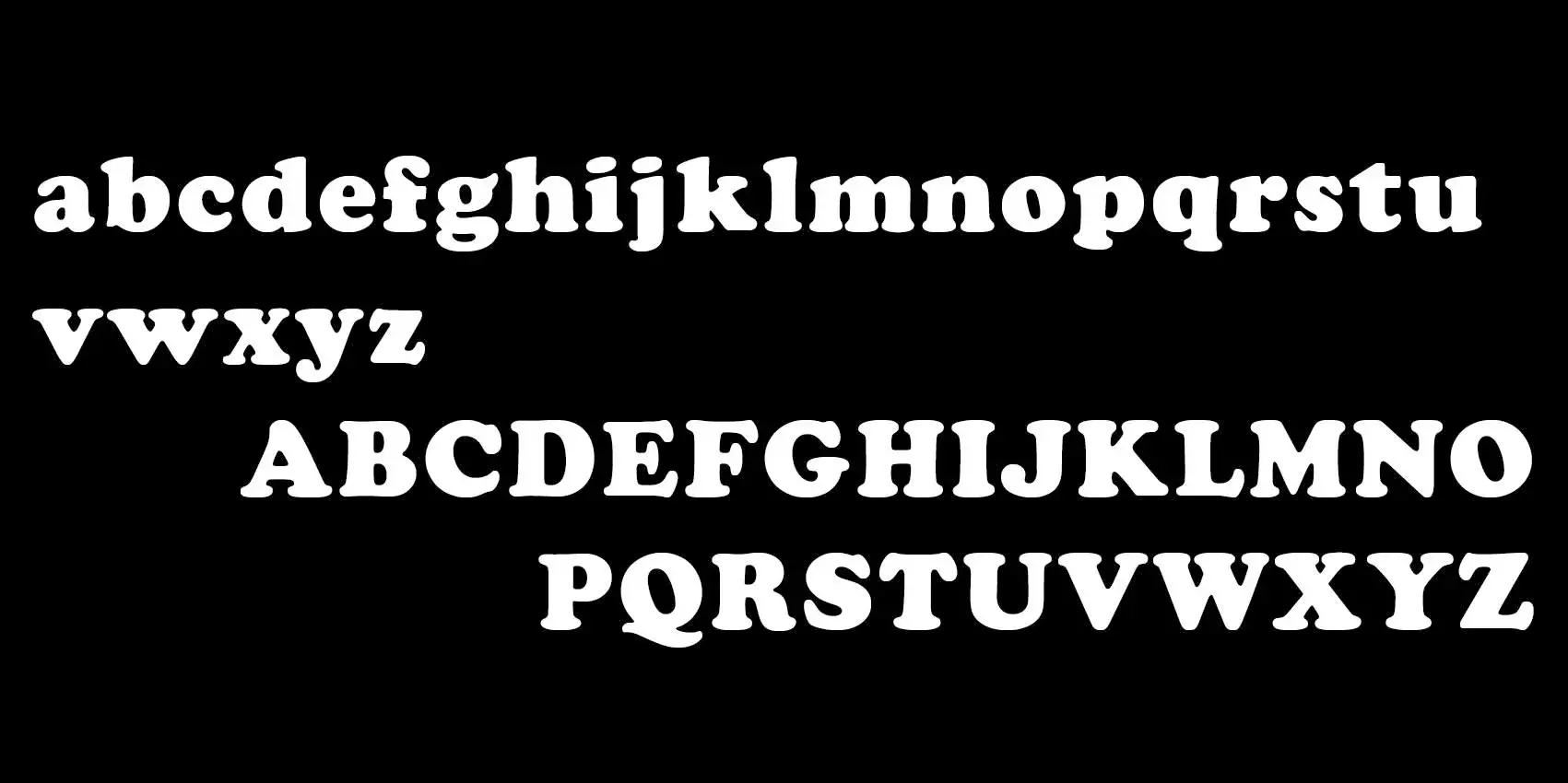 Typo alphabet