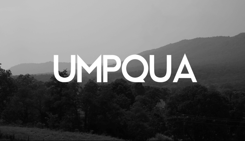 Typographie umpqua illustration