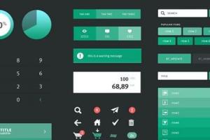 UI Kits et Wireframes pour Applications Mobiles