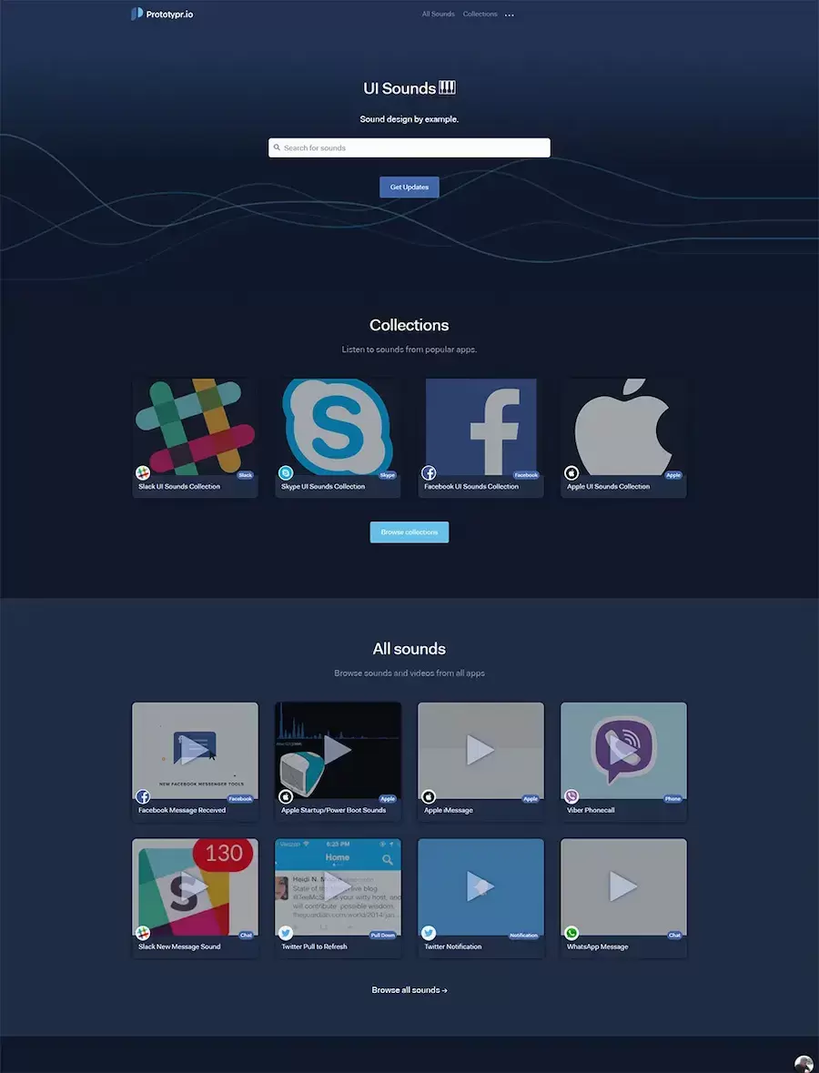 UI Sounds site simple et pratique pour imaginer les interactions sonores