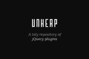 Recherchez votre bonheur parmi plus de 1000 plugins jQuery avec Unheap