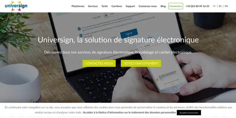 Universign logiciel signature electronique