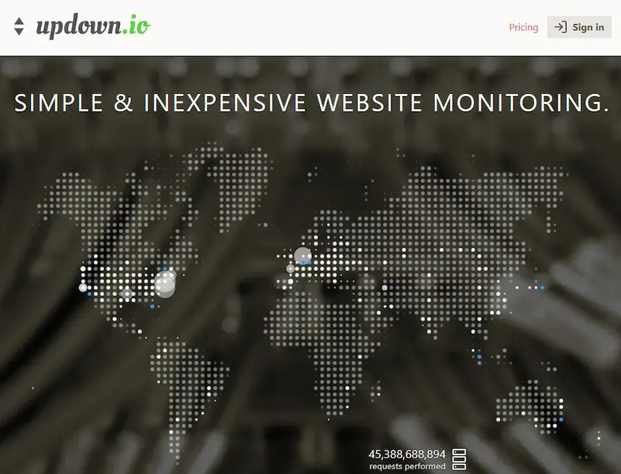 Updown outil monitoring de site web