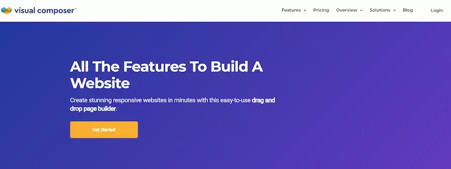 Visual composer page builder WordPress