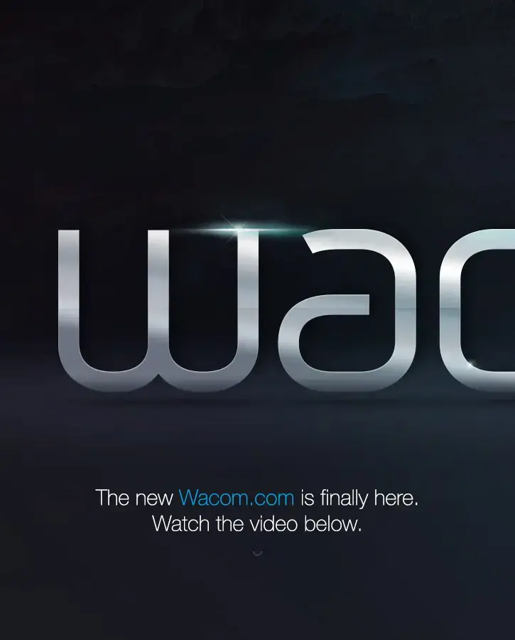 Wacom.com Re-Design par Tobias van Schneider