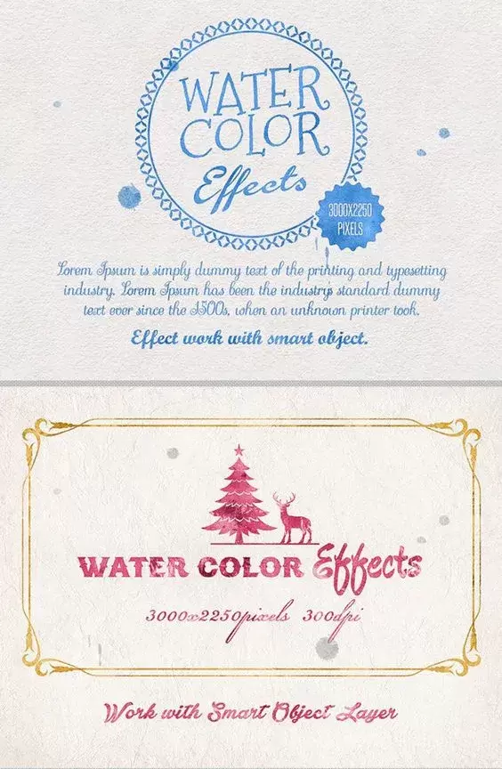 Water color effects