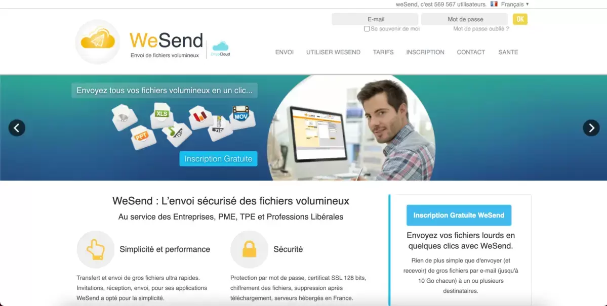 outil d'envoi de gros fichiers We send