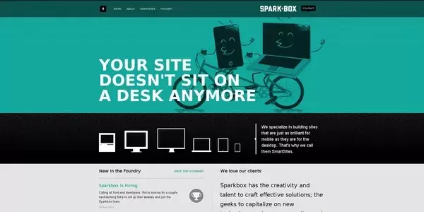 Webdesign responsive Seesparkbox.com