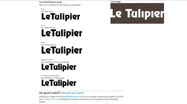 What the font résultat