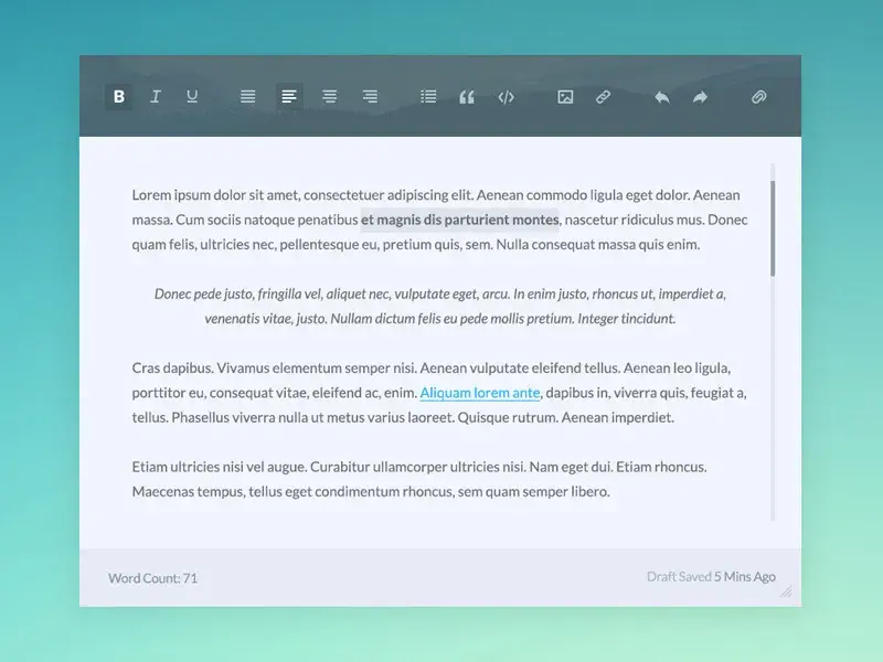 Wysiwyg text editor