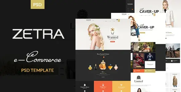 Zetra - ecommerce psd template